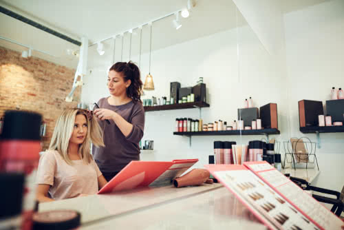 Hair stylist improves customer relationships, one of her small business goals