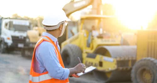 Construction worker considers the sale of business assets